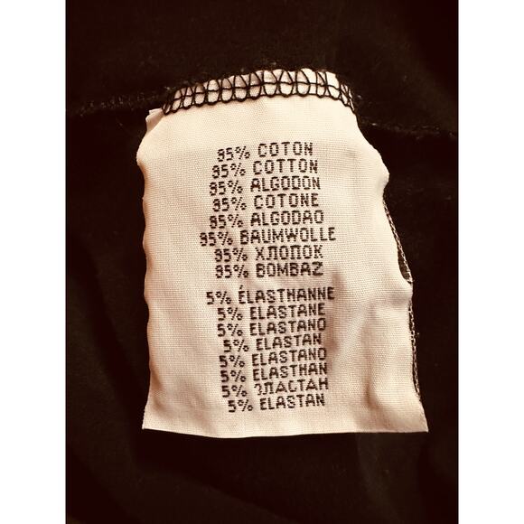 Chevignon Men's Black Long Sleeve Shirt with Trademark Patches Size Large - Picture 8 of 9